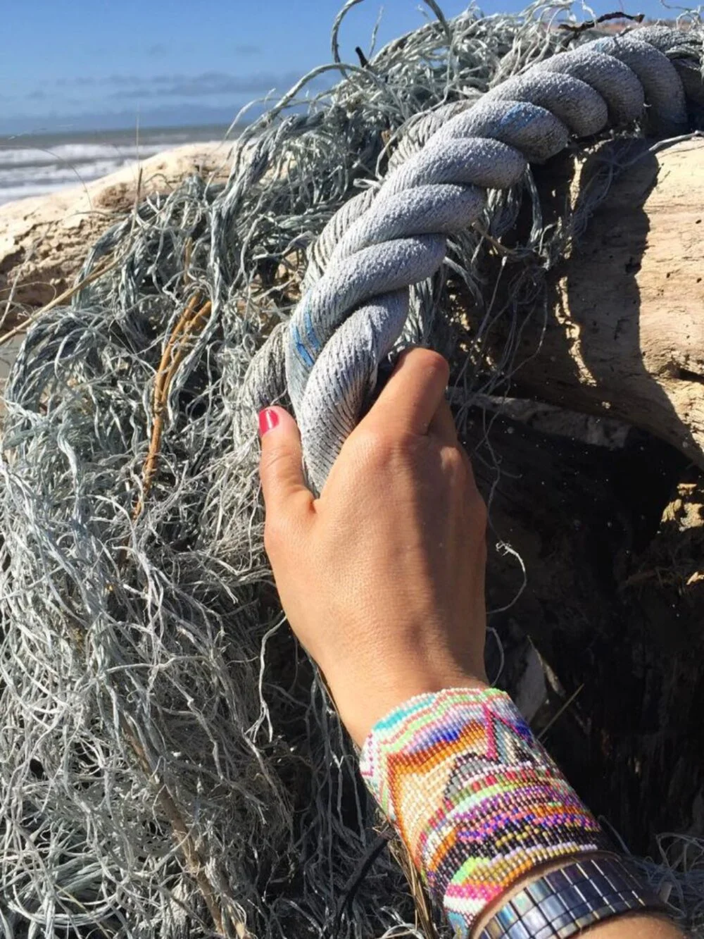 Julie Rofman handwoven cuff bracelet
